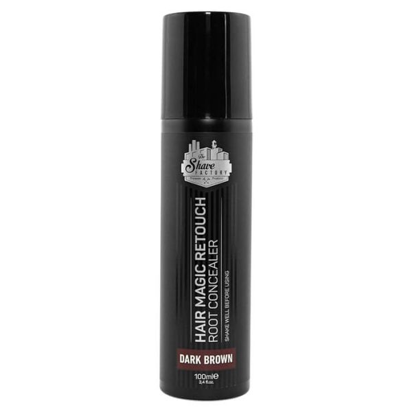 The_Shave_Factory_Hair_Magic_Retouch_Dark_Brown_100ml.jpg El retoque raíz de Shave Factory. pelos castaños oscuros 100ml