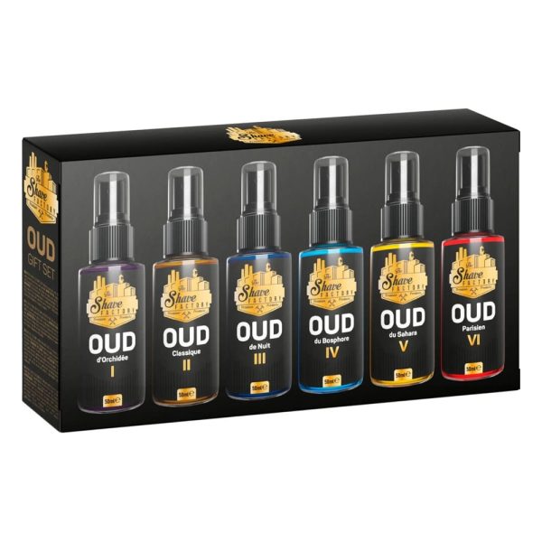 after-shave-cologne-gift-set-03-the-shave-factory.jpg The Shave Factory set de regalo colonia para después del afeitado Oud 6x50ml