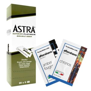 astra_dopobarba_loop_chronos.jpg La sonrisa de Goodfellas Astra Lamette da Barba Platinum con campioni di dopobarba Amber Fougere e Chronos