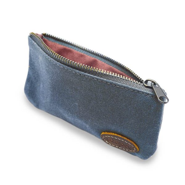 Estuche para maquinilla de afeitar Razorock de lona con cremallera, azul marino