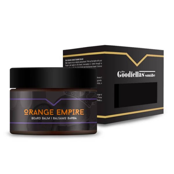 balsamo-barba-orange-empire-scatola-the-goodfellas-smile-1-1.jpg Bálsamo para barba La Sonrisa de Goodfellas Orange Empire 50ml