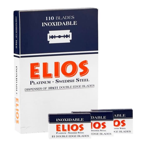 110 hojas de afeitar doble filo Elios inoxidable