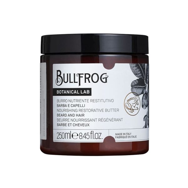 Bullfrog manteca reparadora nutritiva para barba y cabello 250ml