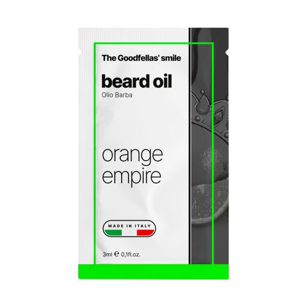 campioncino-olio-barba-orange-empire-the-goodfellas-smile.jpg Muestra de la sonrisa de Goodfellas aceite para barba Orange Empire 3ml
