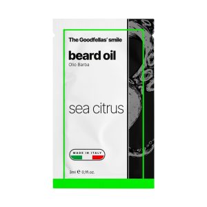 Muestra de la sonrisa de Goodfellas aceite para barba Sea Citrus 3ml