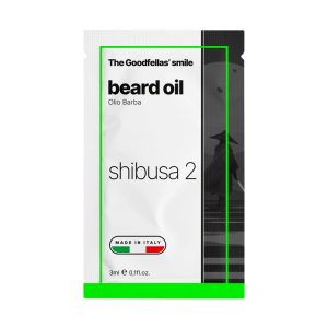 Muestra de la sonrisa de Goodfellas aceite para barba Shibusa 2 3ml