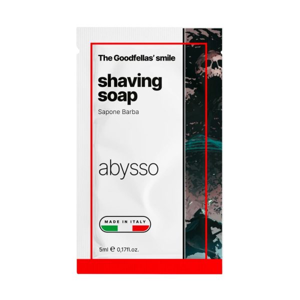 Muestra de jabón de afeitar La sonrisa de Goodfellas Abysso fórmula AJ1 5ml