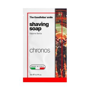 campioncino-sapone-barba-chronos-the-goodfellas-smile.jpg Muestra de jabón de afeitar La sonrisa de Goodfellas Fórmula Chronos AJ1 5ml