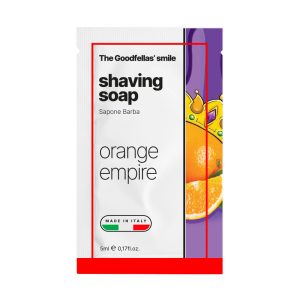 campioncino-sapone-barba-orange-empire-the-goodfellas-smile.jpg Muestra de jabón de afeitar La sonrisa de Goodfellas Orange Empire AJ1 5ml