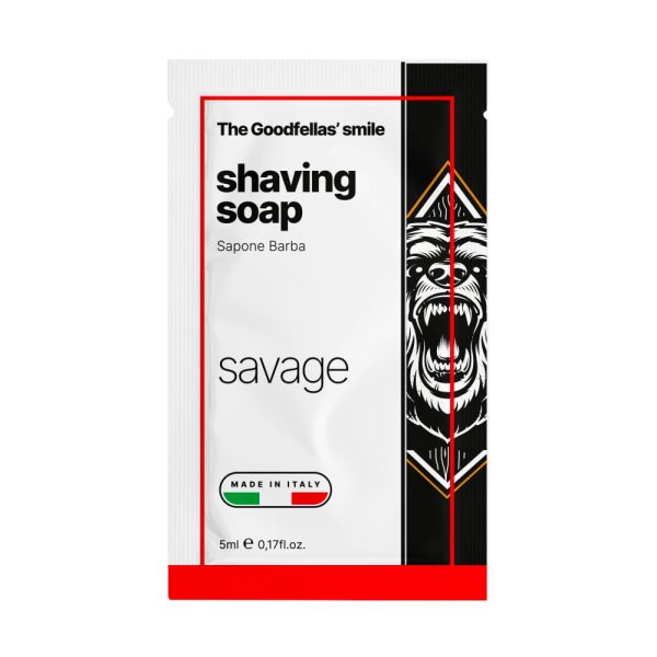 campioncino-sapone-barba-savage-the-goodfellas-smile.jpg Muestra de jabón de afeitar La sonrisa de Goodfellas Savage AJ1 5ml