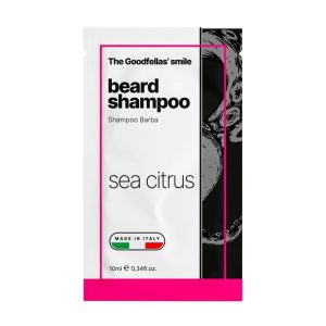 Muestra de sonrisa de Goodfellas champú en barra para barba Sea Citrus 10ml