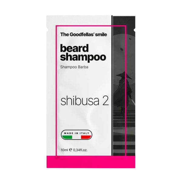 campioncino-shampoo-barba-shibusa2-the-goodfellas-smile.jpg La sonrisa de Goodfellas muestra champú para barba Shibusa 2 10ml