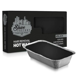 The Shave Factory cera depilatoria caliente negra en tarrina 500gr