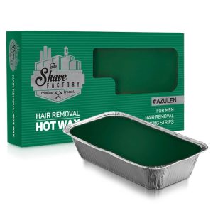 The Shave Factory cera depilatoria caliente verde en tarrina 500gr