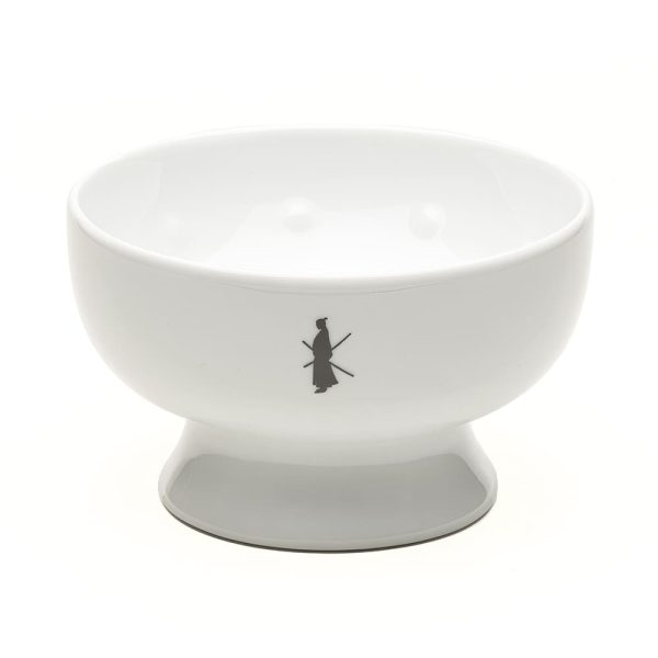 Cuenco de afeitar Tatara de porcelana blanca