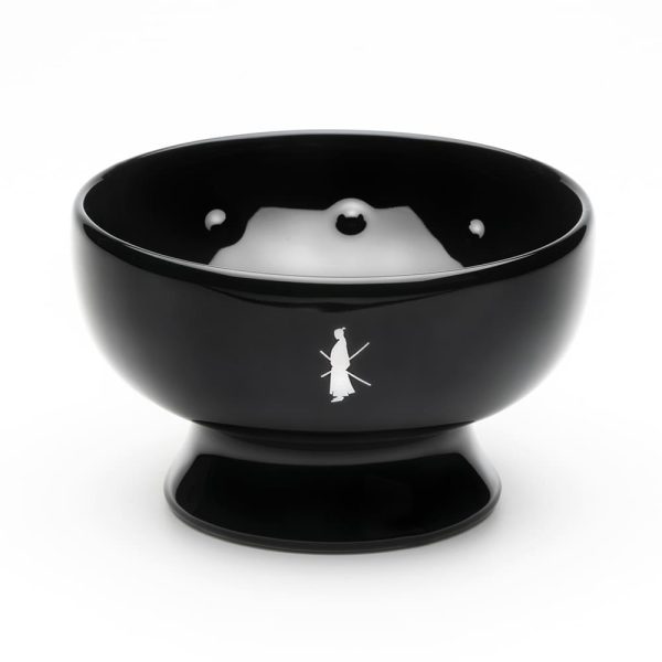 Cuenco de afeitar Tatara de porcelana negra