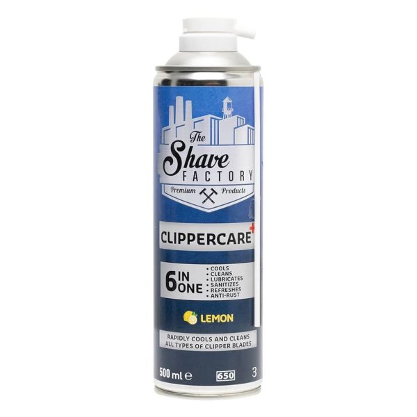 clippercare-plus-spray-6-in-1-limone-the-shave-factory.jpg The Shave Factory spray cuidado para maquinillas y recortadoras 6 en 1 500ml