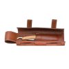 Estuche enrollable de cuero Boker para navajas de afeitar
