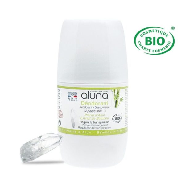 deodorante-bambou-aluna.jpg Aluna desodorante roll-on natural con cristales de alumbre y bambú 50ml