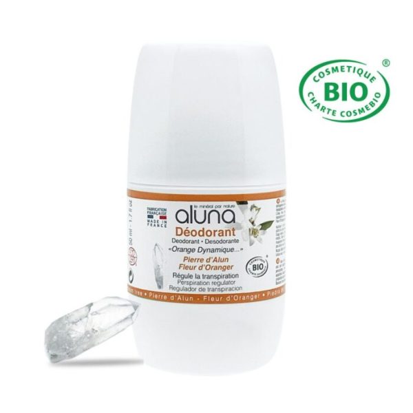 deodorante-fleur-oranger-aluna.jpg Aluna desodorante roll-on natural con cristales de alumbre y flor de naranjo 50ml