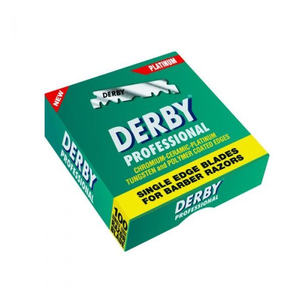 100 hojas de afeitar de un solo filo Derby Professional