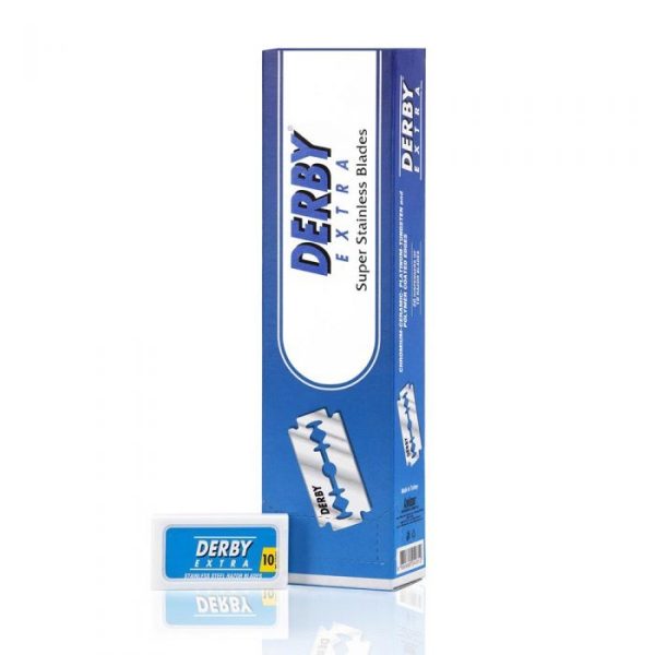 derby_blu_200-e1491653636139.jpg 200 hojas de afeitar de doble filo Derby Blue extra