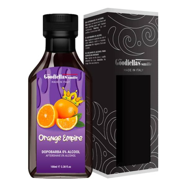 dopobarba-0-alcool-orange-empire-scatola-the-goodfellas-smile-1-1.jpg After Shave fluido The Goodfellas' Smile Orange Empire cero alcohol 100ml