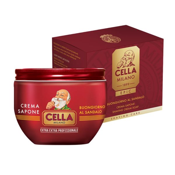 Cella Milano Jabón de afeitar Epic Buongiorno al Sandalo 300ml