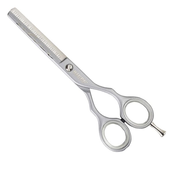 Kiepe tijera profesional de entresacar lujo plata media hoja 5.5″