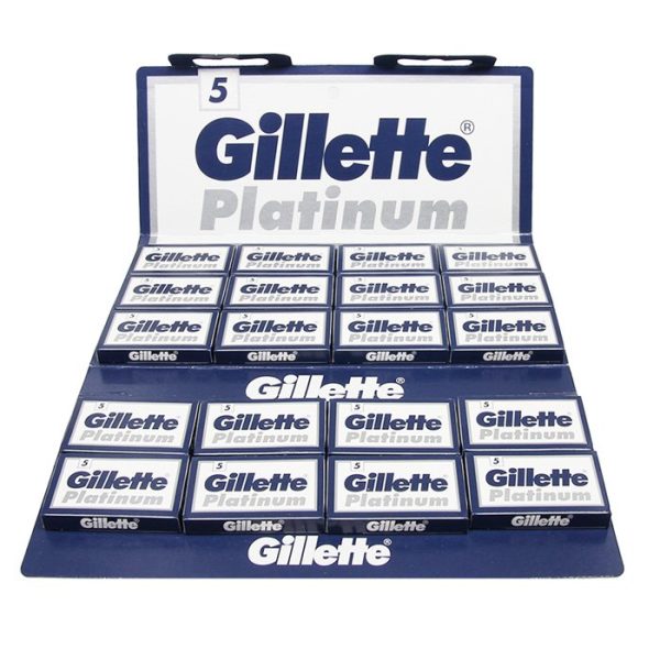 100 hojas de afeitar de doble filo Gillette Platinum