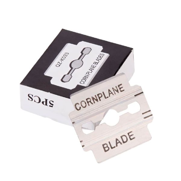 Camille cuchillas de repuesto para cortador de callos, acero inoxidable, 10 piezas, 3,5 x 2,5 cm