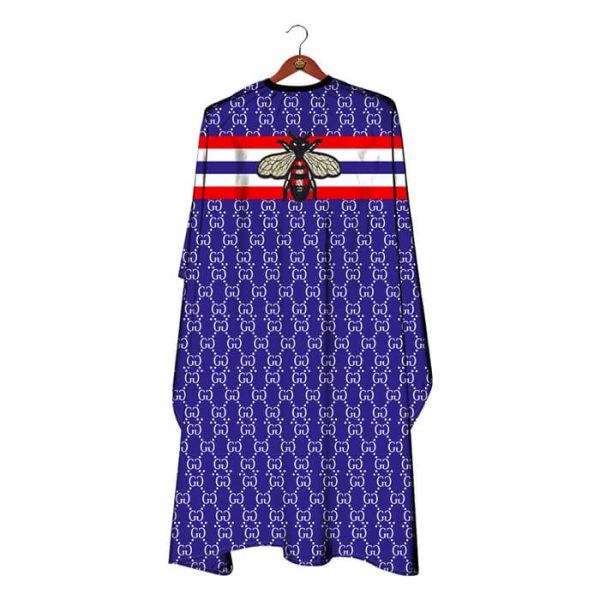 Capa de barbero The Shave Factory estilo Gucci Azul