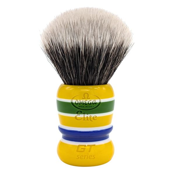 pennello-barba-elite-gt-series-casco-senna-brasile-omega.jpg Brocha de afeitar Omega sintética GT Series Elite MB1938