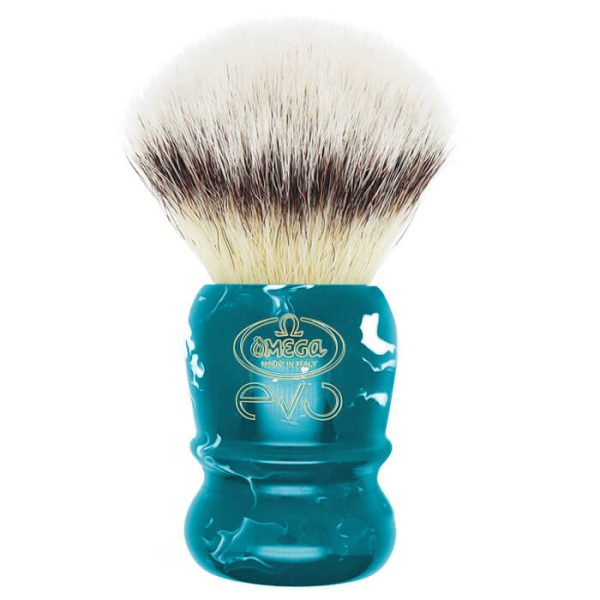 Brocha de afeitar Omega EVO 2.0 sintética Excelsior Verde