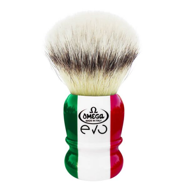 Brocha de afeitar Omega evo 2.0 especial Tricolore