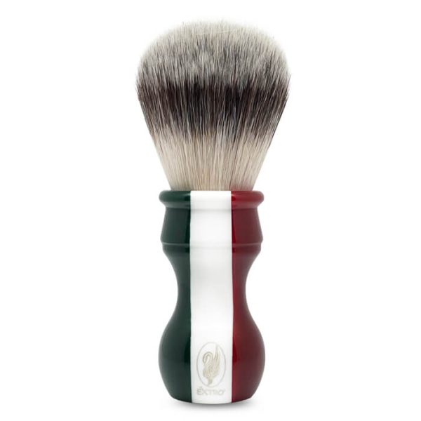pennello-barba-sintetico-soft-extro-cosmesi.jpg Brocha de afeitar extro sintética bandera italiana media suave