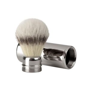 pennello-barba-viaggio-tasso-sintetico-2-pezzi-metallo-cromato-ecosilvertip-mondial-1908.jpg Brocha de afeitar Mondial Sintética con Estuche
