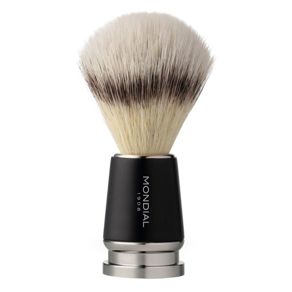 pennello-da-barba-run-bk-eco-mondial-1908.jpg Brocha de afeitar Mondial EcoSilvertip Sintética Satinada Negra