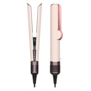 Plancha de pelo Dyson Airstrait en polvo rosa y oro rosa