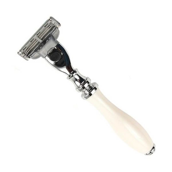 rasoio-111w-m3-parker.jpg Maquinilla de afeitar Parker Mach 3 mango blanco
