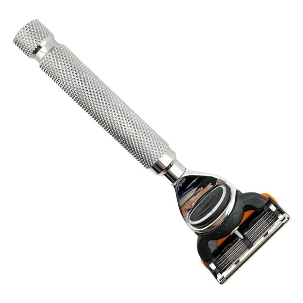 rasoio-chrfus-fuzion-deluxe-chrome-parker.jpg Maquinilla de afeitar Parker Chrfus compatible con Fusion