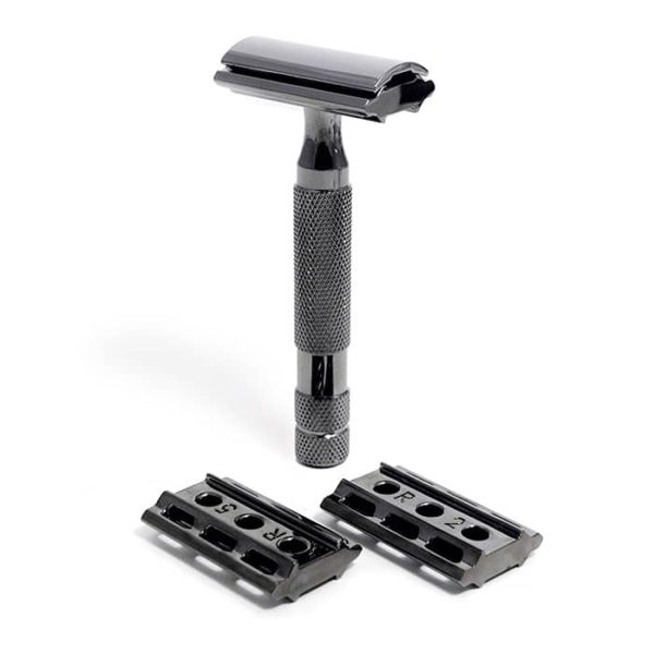 Maquinilla de afeitar Rockwell 6c cromada gun metal