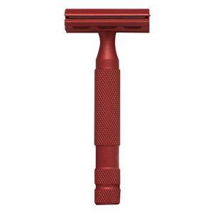 Maquinilla de afeitar Rockwell 6s roja acero inoxidable