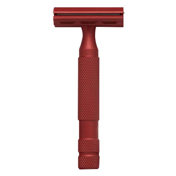 Maquinilla de afeitar Rockwell 6s roja acero inoxidable