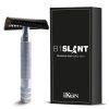 Maquinilla de afeitar iKon b1 slant de acero inoxidable de 90 mm con mango de aluminio