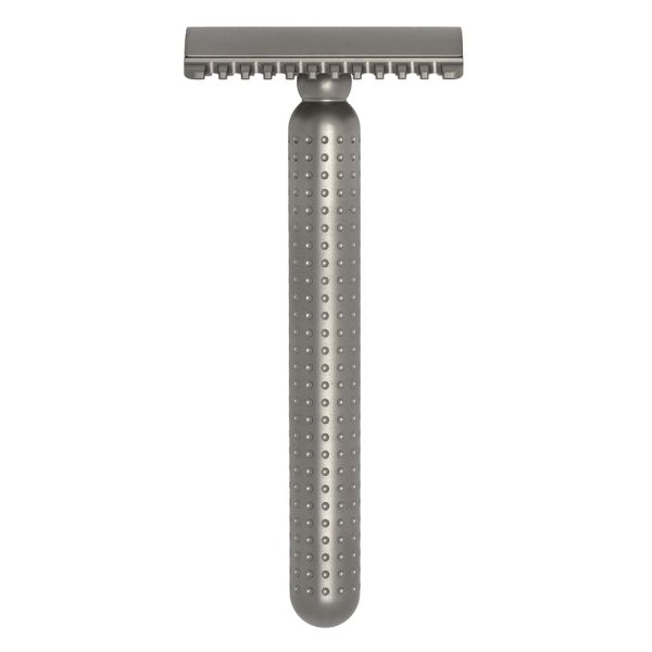 rasoio-sicurezza-masamune-titanium-open-comb-matte-tatara.jpg Maquinilla de afeitar Tatara peine abierto titanio Masamune Mate