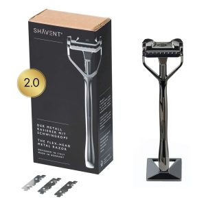 Maquinilla de afeitar Shavent de un solo filo Original 2.0 Magnetic Force Roble Negro