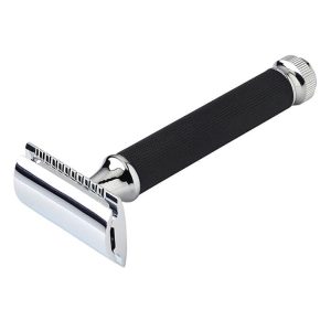 Maquinilla de afeitar Pearl t-121 negra con giro para abrir – Pearl