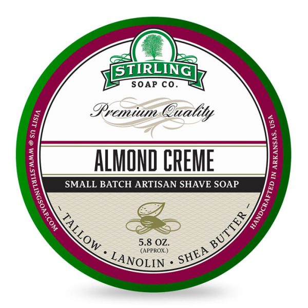 sapone-barba-almond-creme-stirling-soap-company.jpg Stirling Soap Company crema de afeitar crema de almendras 170ml