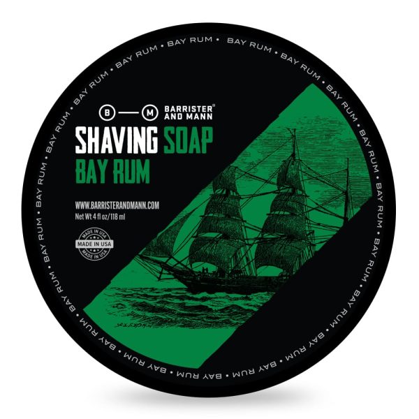 Barrister and Mann jabón de afeitar Bay Rum 118ml